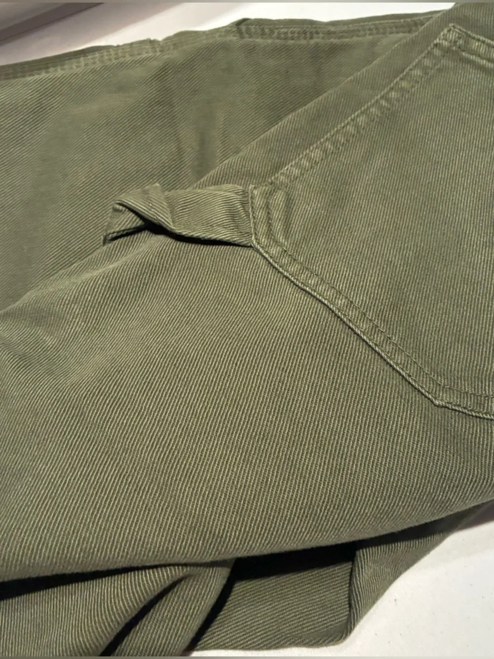 NWT Aritzia TNA Greenwich Carpenter Pant in GD Fatigue Green Size 00 - Picture 8 of 14